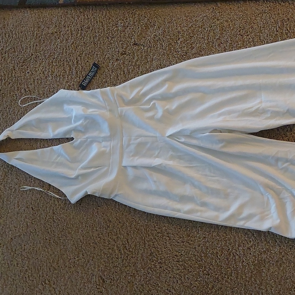 NY&C White Monroe Style Jumpsuit